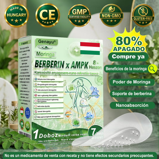 𝐆𝐞𝐧𝐚𝐲𝐮® 𝒎𝒆𝒕𝒂𝒃𝒐𝒍𝒊𝒌𝒖𝒔 𝒏𝒂𝒏𝒐 𝒎𝒊𝒌𝒓𝒐𝒕ű𝒔 𝒕𝒂𝒑𝒂𝒔𝒛🎉 (Csak naponta egyszer használható, látható eredmények 7 napon belül!) ✅ Berenil + Moringa formuláció, ideális tömegtúlzsúlláshoz, bőrhiányossághoz, cukorbetegséghez, apnához és ízületi problémákhoz 💥💥