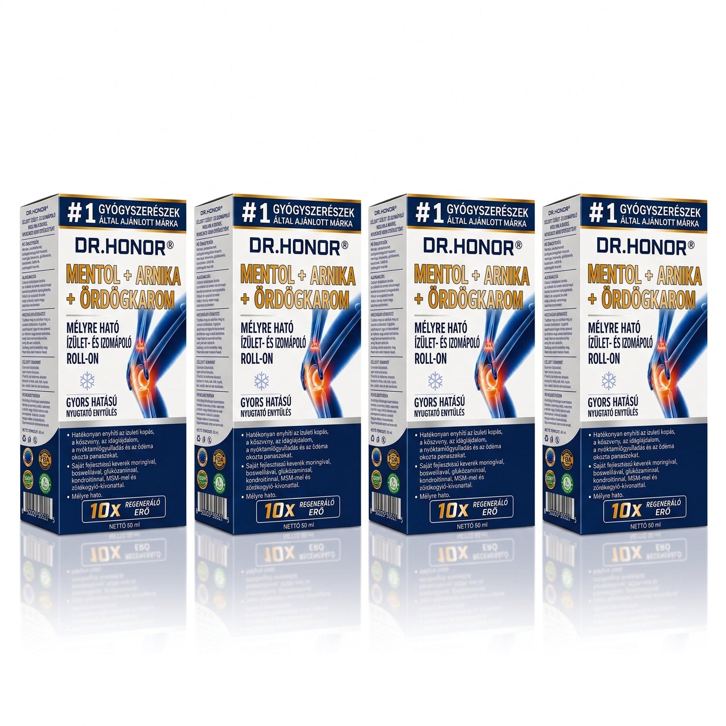 DR.HONOR® KOMPLEX ÍZÜLETI ÁPOLÁS Mélyreható regeneráló roll-on ízületekre és izmokra 🦴