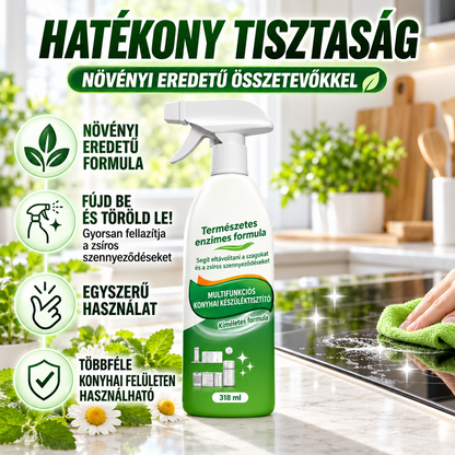Segít eltávolítani a szagokat és a zsíros szennyeződéseket
